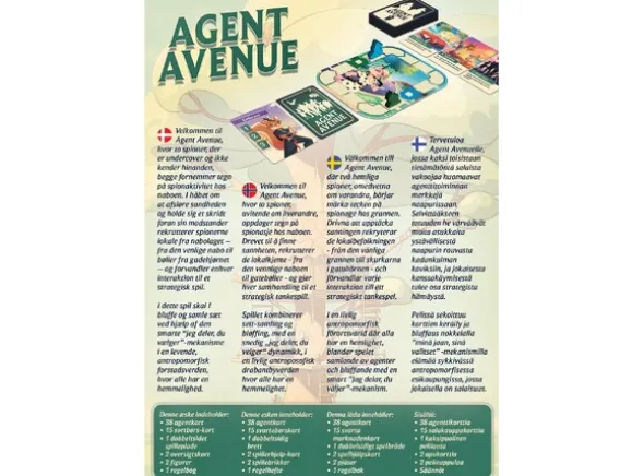 Agent Avenue Brettspill