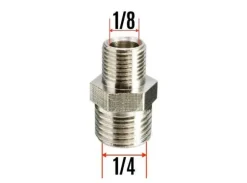 Airbrush Adapter 1/4"male til 1/8" male