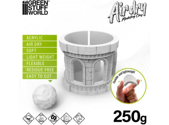 Air Dry Foam Clay 250g - White