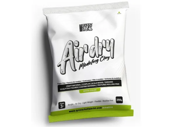 Air Dry Foam Clay 250g - White