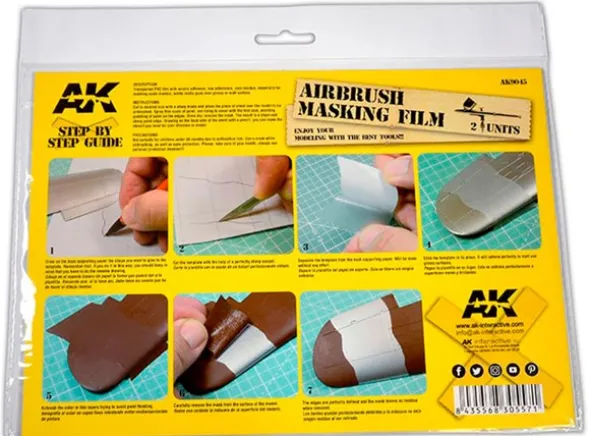 AK Airbrush Maskeringsfilm - 2 stk