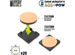 Base Adapter Round to Square 25mm
