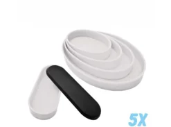 Bases Containment Moulds Oval x5