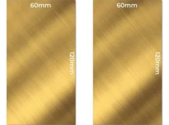 Brass Metal Sheets 60x120mm x2