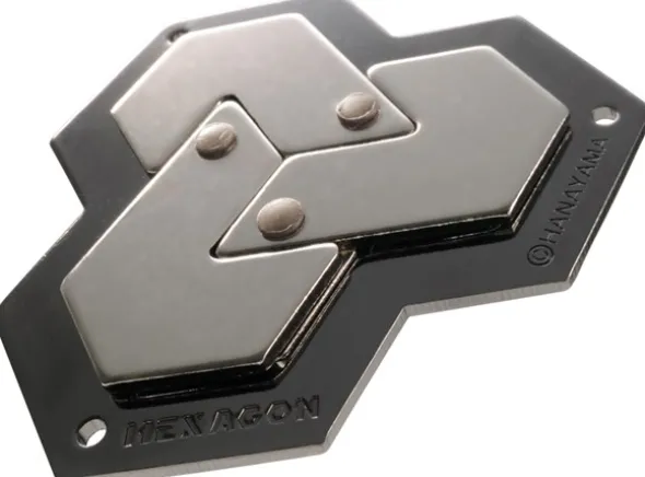 Cast Puzzle 4/6 Hexagon Hjernetrim meta