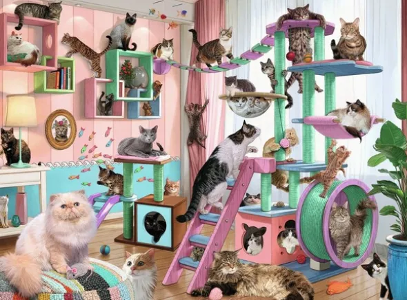 Cat Tree Heaven 1000 biter Puslespill