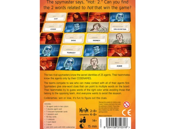 Codenames Spill - ENGELSK