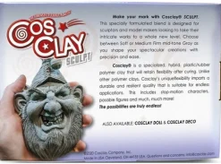 Cosclay Sculpting Clay Grey Extra Firm