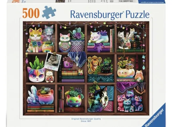 Cubby Cats and Succulents 500 biter