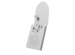 Cube Shell - Ashen White - 8 stk