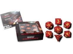 D&D Dragon Scale Silicone Dice Set RED