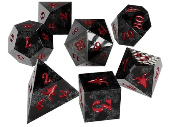 D&D 5E Crooked Moon Resin Dice