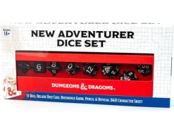 D&D New Adventurer Dice Set - Black