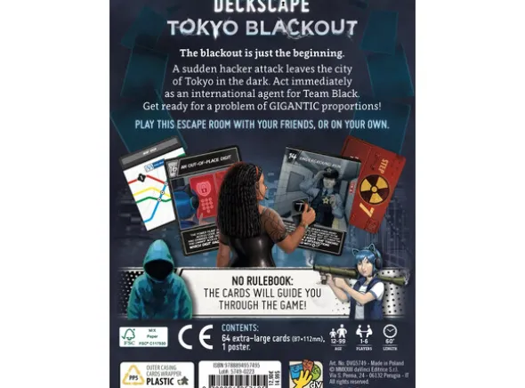 Deckscape Tokyo Blackout Brettspill