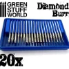 Diamond Burr Set (20 spisser)