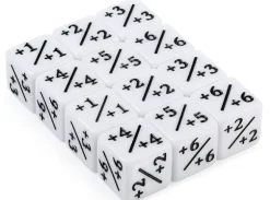 Dice Counters - 12 stk (Hvit)
