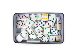 Domino Dobbel 6 metallboks Brettspill