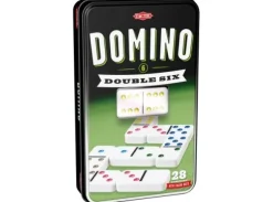 Domino Dobbel 6 metallboks Brettspill