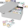 Domino Dobbel 12 Metallboks 91 brikker