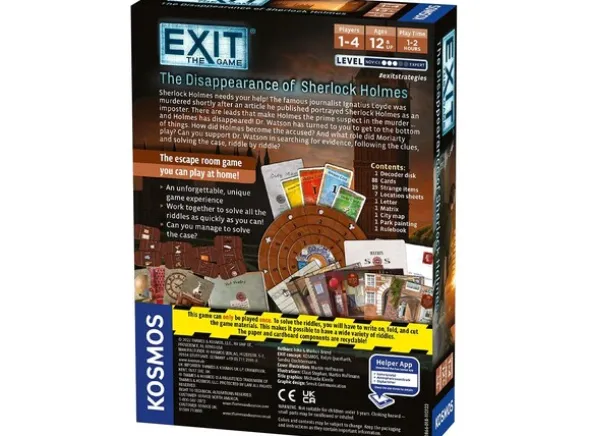 EXIT Disappearance Sherlock Brettspill