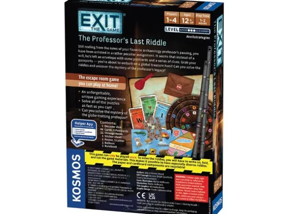 EXIT Professors Last Riddle Brettspill