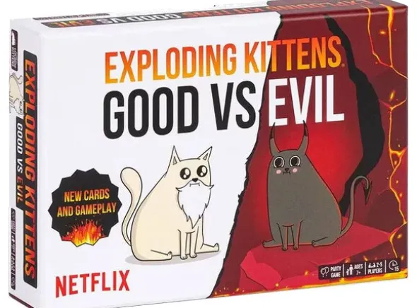 Exploding Kittens Good vs Evil Kortspill