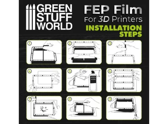 FEP Film for 3D-Printing 200x140mm x2