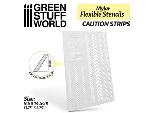 Flexible Stencils - Caution Strips