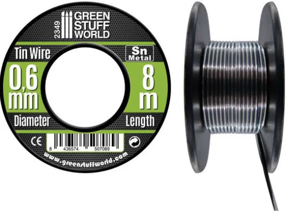 Flexible Tin Wire Roll - 0,6mm (8 meter)