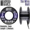 Flexible Tin Wire Roll - 2mm (1,2 meter)