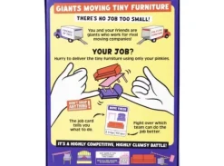 Giants Moving Tiny Furniture Brettspill
