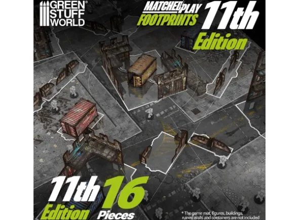 Glasspack Footprints for 40K 11th Ed