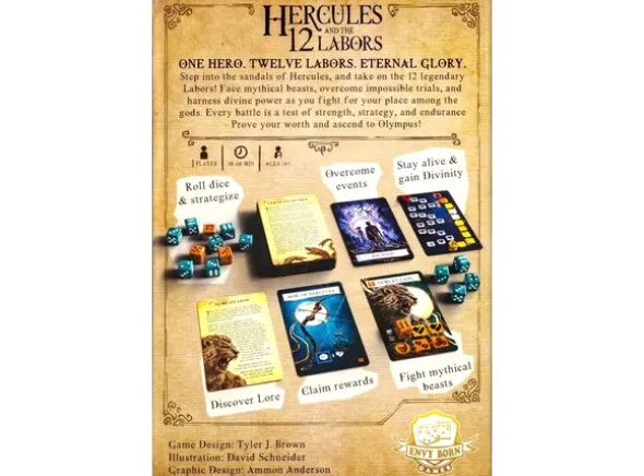 Hercules and the 12 Labors Brettspill