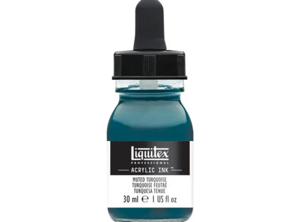 Ink Acrylic Muted Turquoise