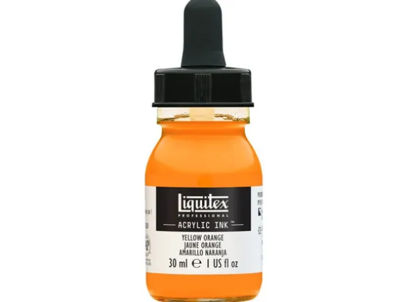 Ink Acrylic Yellow Orange