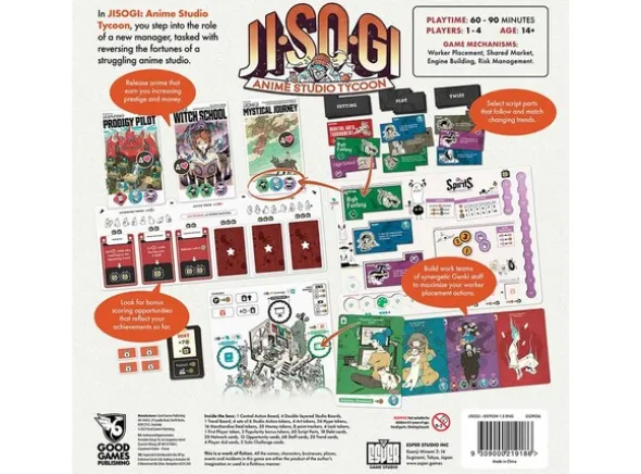 Jisogi Anime Studio Tycoon Brettspill
