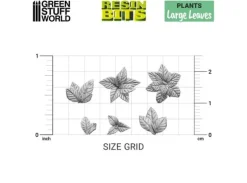 Large Leaves 3D Printed (30 stk) 1:48