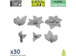 Large Leaves 3D Printed (30 stk) 1:48