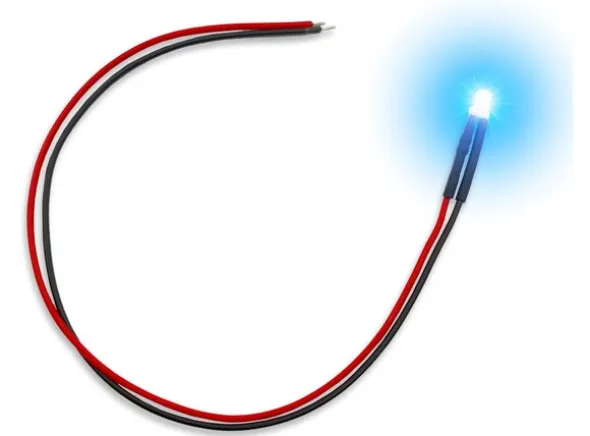 LED Light Blue Flickering 3mm (10 stk)