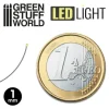 LED Light Green - 1mm (10 stk)
