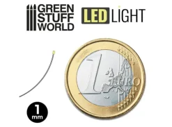 LED Light Green - 1mm (10 stk)