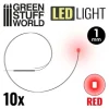 LED Light Red - 1mm (10 stk)