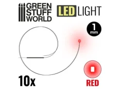 LED Light Red - 1mm (10 stk)