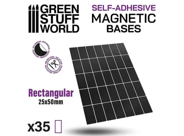 Magnetic Bases - 25x50mm (35 stk)