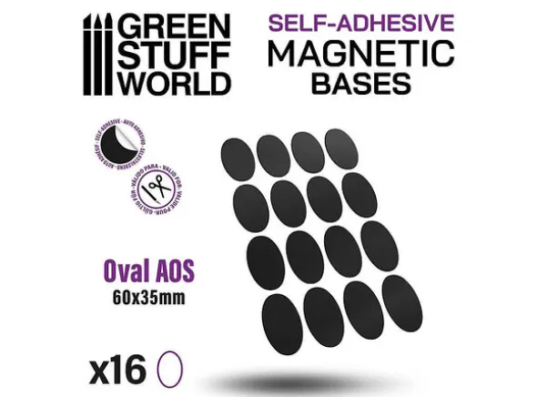 Magnetic Bases - 60x35mm (16 stk)
