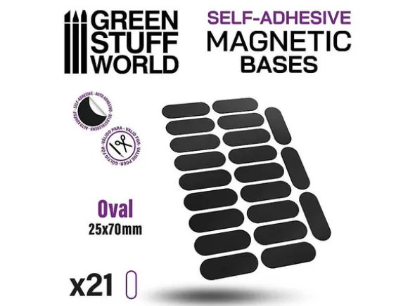 Magnetic Bases - 25x70mm (21 stk)