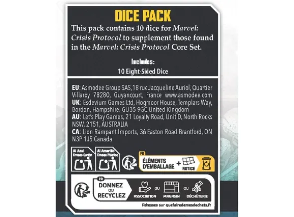 Marvel Crisis Protocol Dice Pack