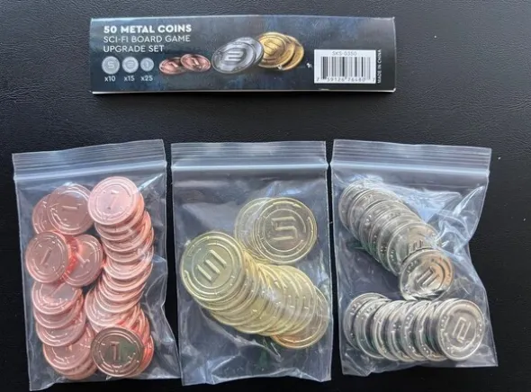 Metal Coins - Sci-Fi - 50 stk