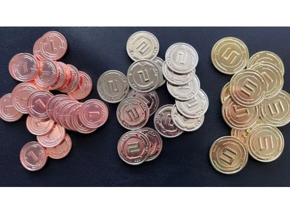 Metal Coins - Sci-Fi - 50 stk