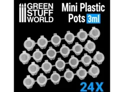 Mini Plastic Pots - 3 ml (24 stk)